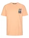 Petrol Industries Shirt  lichtoranje / zwart / wit