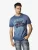KOROSHI Shirt  blauw / lichtblauw / wijnrood