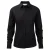 Russell Collection Dames/Dames Katoen Popeline Easy-Care Formeel Overhemd Met Lange Mouwen (Zwart)