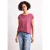 Street One Dames Shirt met boothals en decoratief detail in Roze