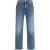 Mother Denim Blauwe Katoenen Relaxed Fit Jeans