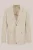 WE Fashion – Heren slim fit blazer met micropatroon – Slim Fit – Beige – Katoen –
