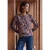 Shirt met lange mouwen, boothals en print