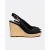 Tommy Hilfiger Iconic Elena Sling Back Dames Zwarte Wedge Sandalen