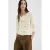 Mango sweatvest ecru grof gebreid