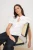 TRENDYOLMİLLA Dames Wit Effen Kort Slim fit Overhemden