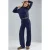 Modal Touch Half Turtleneck Blouse & Elastische Taille Broek