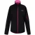 Regatta Dames/Dames Ravenhill Full Zip Fleece Top (Zwart/Roze toverdrank)