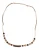 Kralenhoutketting met Metalen Ketting