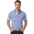 Poloshirt blauw Scotland Blue Otis strepen 2 knoops
