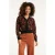 Smashed Lemon Dierenprint vest zwart en cognac |
