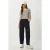 Hoge taille geplooide tailleursbroek