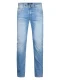 Petrol Industries – Heren Slim Fit Jeans Seaham Everglades – 30% organic cotton Mix – 6-pocket – Narrow waist – Vintage wash – Blauw –