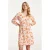 Smashed Lemon 25163 korte jurk met perzik dierenprint |
