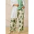 Zhenzi high waist gebloemde broek groen