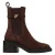 Steve Madden Charity-SM leren chelsea boots met blokhak – bruin