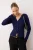 TRENDYOLMİLLA Dames Donkerblauw Effen Lang Getailleerd Vesten