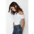 TRENDYOLMİLLA Dames Wit Effen Kort Getailleerd Blouses