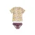 Salted Stories zwemshirt + bikinibroekje ecru/paars