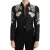 Dolce & Gabbana Zwart Jacquard Crystal Bloemjacket