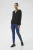 Blouse met lange mouwen Regular fit Black