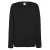Fruit OF The Loom Dames Getailleerd lichtgewicht raglan sweatshirt (240 GSM) (Zwart)
