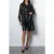 French Connection Roshene Sequin Shirt Black Sequin Multi