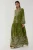 Bedrukte Lange Mouwen Viscose Maxi Jurk