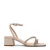 Steve Madden Gabby-P sandalettes met strass en pareltjes beige