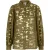 EsQualo Blouse Gathering Jacquard Olive