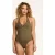 Shiwi Ladies Cary Swimsuit Cyprus Structure Forest Green Cyprus
