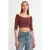 Dames Off-shoulder Crop Blouse