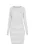 usha BLUE LABEL Gebreide jurk  grijs / wit