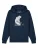 Watapparel Sweatshirt ‘Bär auf Bike’  navy / aqua / zwart / wit