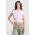 America Today gestreepte blouse met plooien – lichtroze