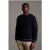 Lyle & Scott Black Eagle Texture Knit Crew Neck Dark Navy