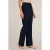 Motivi Palazzo Trousers With Ironed Crease Blue