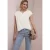 Street One Dames Shirt met losse schouders en gespleten hals in Wit
