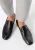 Wittchen Heren Leren Loafers met Gesp op Band Zwart Natuurlijk Leer