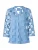 heine Blouse  hemelsblauw / transparant