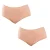 Verpakking van 2 Dames High Waist Bamboe Onderbroeken Q906