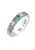 Haze&Glory Ring  donkergroen / zilver