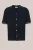 WE Fashion – Heren regular fit gebreide polo met structuur – Regular fit – Marineblauw – Katoen –