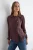 TRENDYOLMİLLA Dames Bruin Effen Lang Relaxed fit Overhemden
