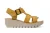 Fly London Dames YUDD236FLY Bumblebee Gele Leren Sandalen Espadrille Platform Wedges