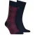 Tommy Hilfiger Sokken met patroon voor heren (Set van 2) (Marine, Rood)