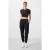 Mid-waist dunne jersey joggingsbroek met zak