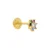 Piercing Luxenter, Fanti 925 sterling zilver en veelkleurige zirkonia afgewerkt in 18 karaat geel goud