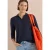 Polo met 3/4-mouwen en knoopdetail