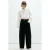 Mango regular waist wide leg jeans – zwart